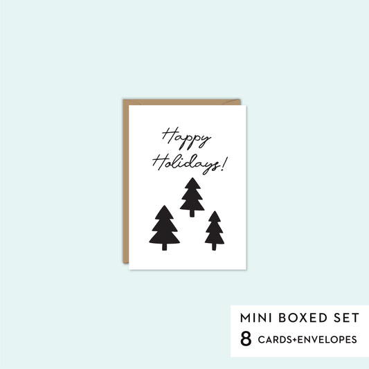 HAPPY HOLIDAYS-Mini Boxed Set of 8 cards