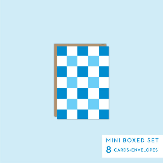 HANUKKAH CHECKERBOARD - Mini Boxed Set of 8 cards