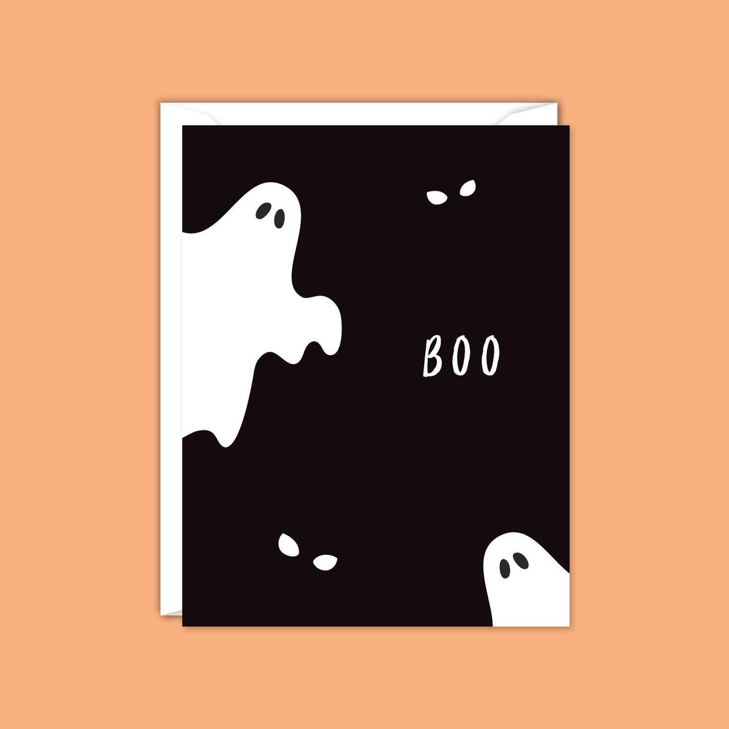 Boo Ghost Halloween Card